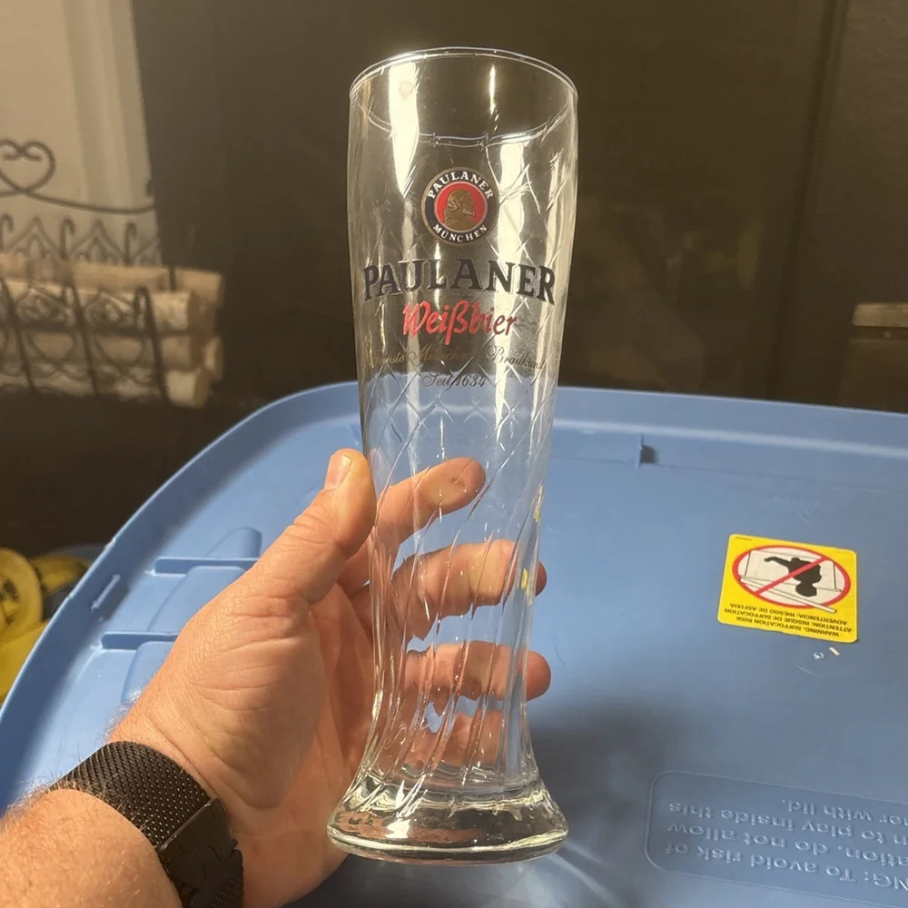 VTG Paulaner Munchen Beer Glass,0.5L SAHM,Germany,Pilsner,Tall,Stein,Swirl 10